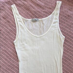 James Perse Women's White Tank Top